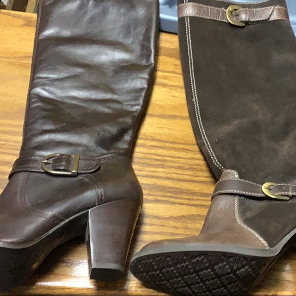 3 pair lot of very gently used ladies size 6 knee high boots - Picture 2 of 6